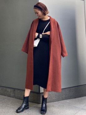 山下公留子さん（レディース・167cm）の秋コーディネート