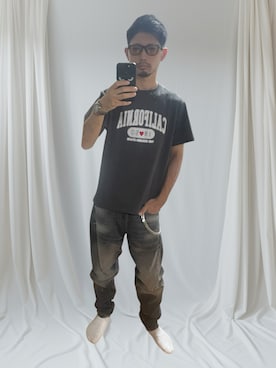 「アイテム（デニムパンツ）」を使った、choku1105さん（メンズ・170cm・40代）の夏コーディネート