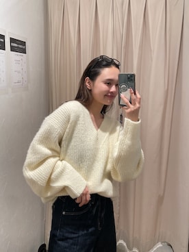 関 侑梨乃さん(レディース・156cm)の冬コーディネート