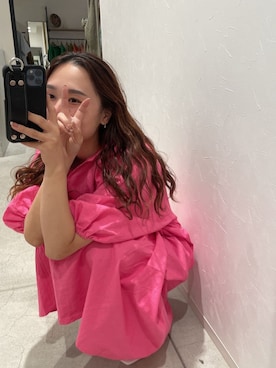「Ungrid（アングリッド）のアイテム（ワンピース）」を使った、関 侑梨乃さん（レディース・156cm）の夏コーディネート