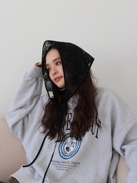 関 侑梨乃さん（レディース・156cm）の冬コーディネート