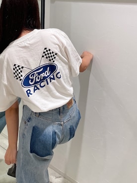 「Ungrid（アングリッド）のアイテム」を使った、関 侑梨乃さん（レディース・156cm）の夏コーディネート