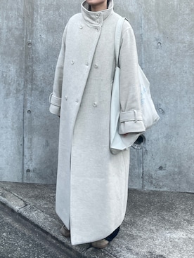 「Ungrid（アングリッド）のアイテム（その他アウター）」を使った、関 侑梨乃さん（レディース・156cm）の冬コーディネート