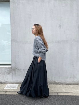 関 侑梨乃さん（レディース・156cm）の秋コーディネート