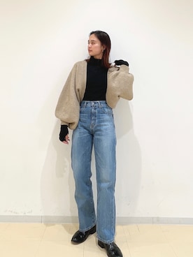 関 侑梨乃さん（レディース・156cm）の秋コーディネート