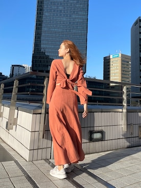 関 侑梨乃さん(レディース・156cm)の春コーディネート