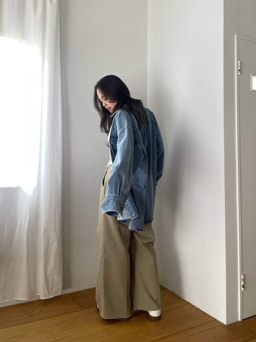 デニムルーズシャツ