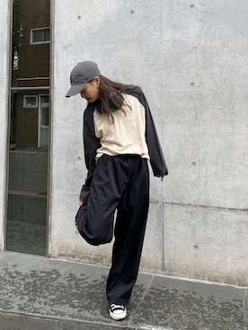 関 侑梨乃さん（レディース・156cm）の冬コーディネート