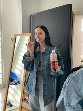 関 侑梨乃さん（レディース・156cm）の冬コーディネート