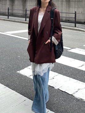 「Ungrid（アングリッド）のアイテム」を使った、関 侑梨乃さん（レディース・156cm）の夏コーディネート