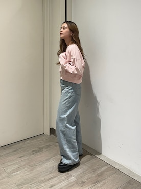 関 侑梨乃さん（レディース・156cm）の秋コーディネート