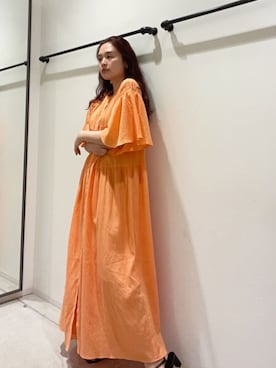 「綺麗めコーデ」｜「アイテム（帽子）」を使った、関 侑梨乃さん（レディース・156cm）の春コーディネート