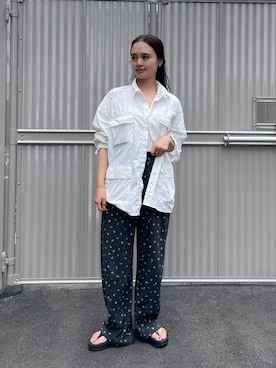 「Ungrid（アングリッド）のアイテム」を使った、関 侑梨乃さん（レディース・156cm）の夏コーディネート