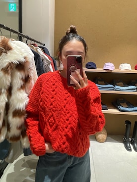 関 侑梨乃さん（レディース・156cm）の冬コーディネート