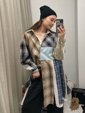 関 侑梨乃さん（レディース・156cm）の春コーディネート