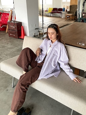 「Ungrid（アングリッド）のアイテム」を使った、関 侑梨乃さん（レディース・156cm）の春コーディネート