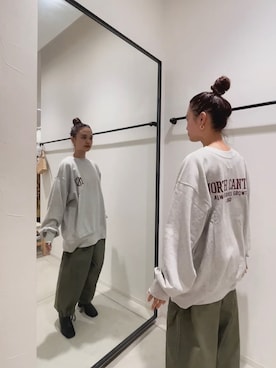 「#denim」｜関 侑梨乃さん（レディース・156cm）の秋コーディネート