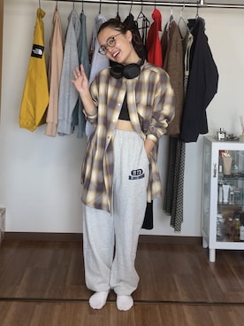 関 侑梨乃さん（レディース・156cm）の秋コーディネート