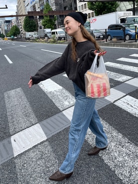 関 侑梨乃さん（レディース・156cm）の秋コーディネート