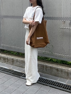 「Ungrid（アングリッド）のアイテム（スカート）」を使った、関 侑梨乃さん（レディース・156cm）の春コーディネート