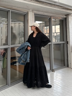 「Ungrid（アングリッド）のアイテム（ジャケット/アウター）」を使った、関 侑梨乃さん（レディース・156cm）の冬コーディネート
