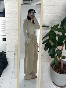 関 侑梨乃さん（レディース・156cm）の春コーディネート