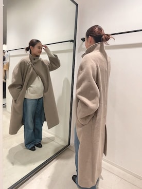 関 侑梨乃さん(レディース・156cm)の冬コーディネート