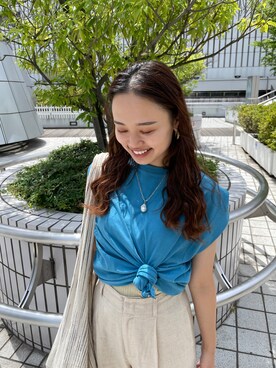 関 侑梨乃さん（レディース・156cm）の夏コーディネート