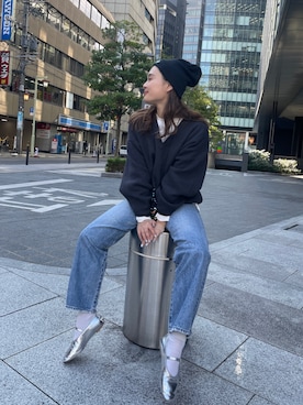 関 侑梨乃さん（レディース・156cm）の秋コーディネート