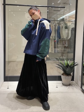 関 侑梨乃さん（レディース・156cm）の冬コーディネート