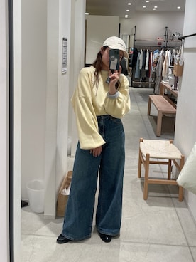 関 侑梨乃さん（レディース・156cm）の冬コーディネート