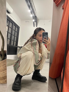 関 侑梨乃さん（レディース・156cm）の秋コーディネート