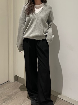 関 侑梨乃さん（レディース・156cm）の秋コーディネート