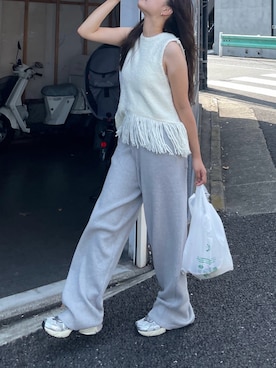 「Ungrid（アングリッド）のアイテム」を使った、関 侑梨乃さん（レディース・156cm）の夏コーディネート