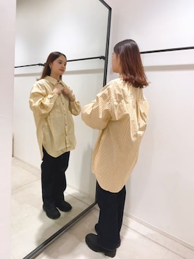 関 侑梨乃さん（レディース・156cm）の冬コーディネート