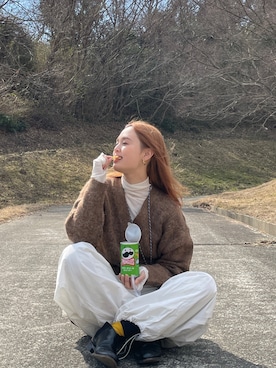 関 侑梨乃さん(レディース・156cm)の冬コーディネート