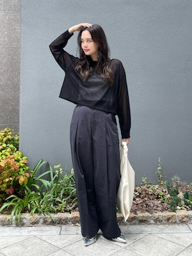 「Ungrid（アングリッド）のアイテム」を使った、関 侑梨乃さん（レディース・156cm）の夏コーディネート
