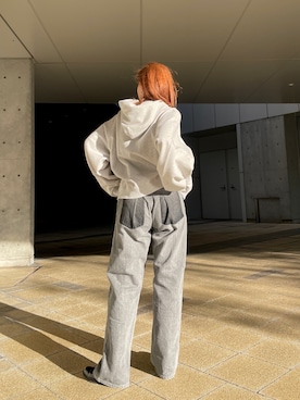 関 侑梨乃さん（レディース・156cm）の冬コーディネート