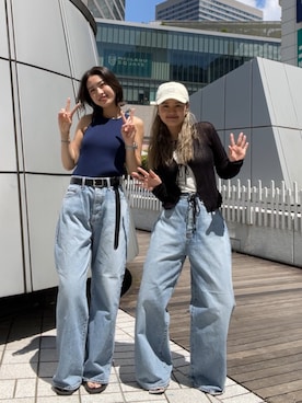 関 侑梨乃さん（レディース・156cm）の夏コーディネート