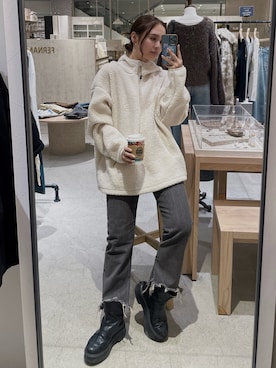 関 侑梨乃さん（レディース・156cm）の秋コーディネート