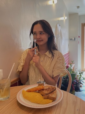 「Ungrid（アングリッド）のアイテム」を使った、関 侑梨乃さん（レディース・156cm）の夏コーディネート