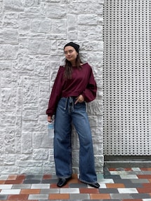 百田夏菜子コラボ】レースコンビルーズデニム｜アングリッド