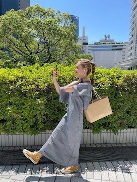 関 侑梨乃さん（レディース・156cm）の春コーディネート