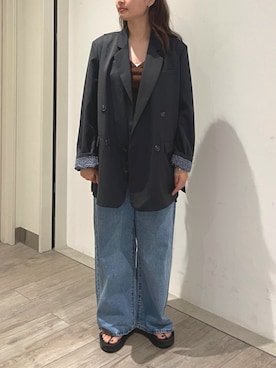 関 侑梨乃さん（レディース・156cm）の夏コーディネート