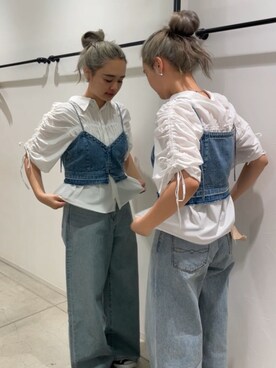 関 侑梨乃さん（レディース・156cm）の夏コーディネート