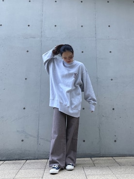 関 侑梨乃さん（レディース・156cm）の冬コーディネート