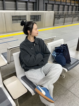 関 侑梨乃さん（レディース・156cm）の冬コーディネート