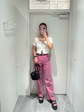 髙田真生さん（レディース・163cm）の夏コーディネート