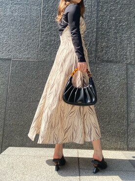 髙田真生さん（レディース・163cm）の春コーディネート