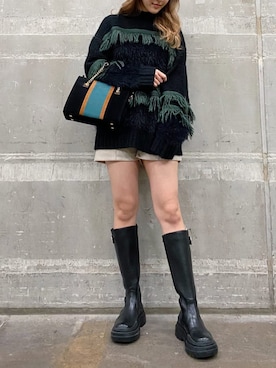 髙田真生さん（レディース・163cm）の秋コーディネート